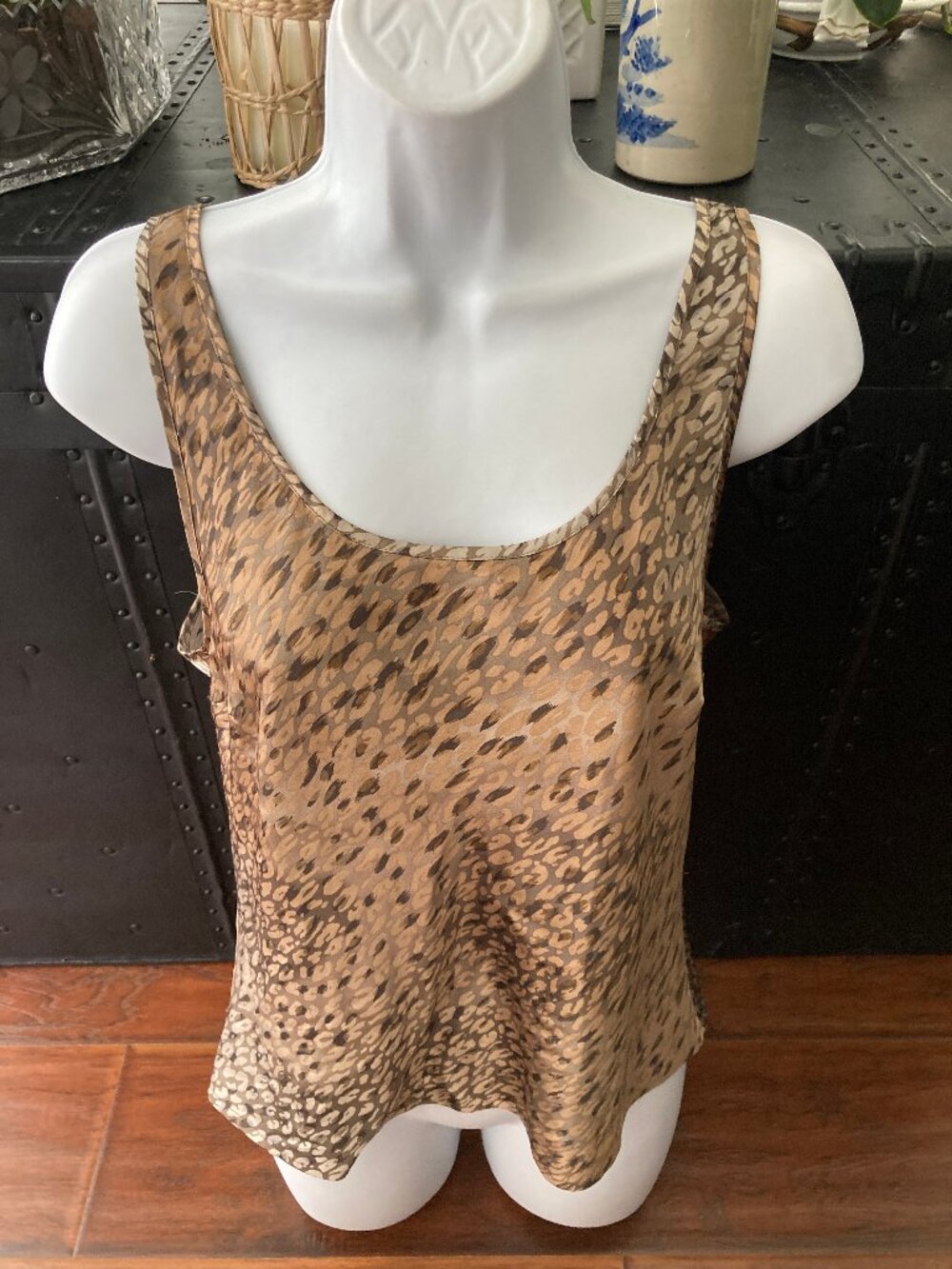 Victoria's Secret Silky Animal Print Tank Top Medium